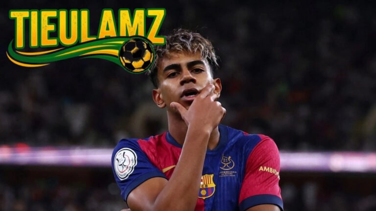 Tài năng trẻ Lamine Yamal trong màu áo Barcelona.